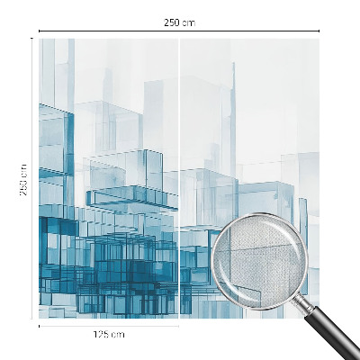 Papel de parede 3D Cubos transparentes