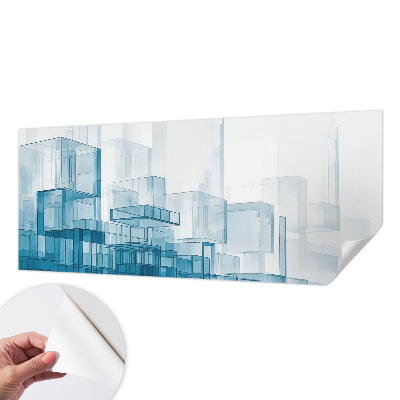 Papel de parede 3D Cubos transparentes