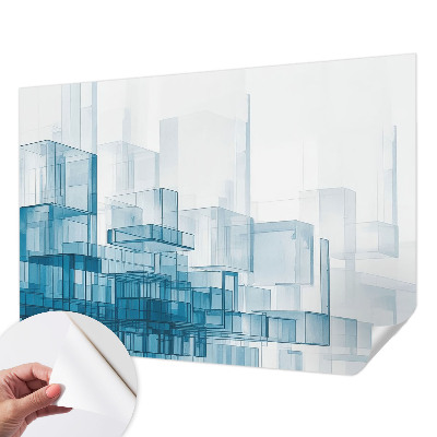 Papel de parede 3D Cubos transparentes