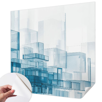 Papel de parede 3D Cubos transparentes