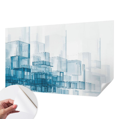 Papel de parede 3D Cubos transparentes