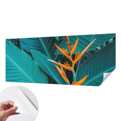 Papel de parede autocolante para quarto Flores folhosas