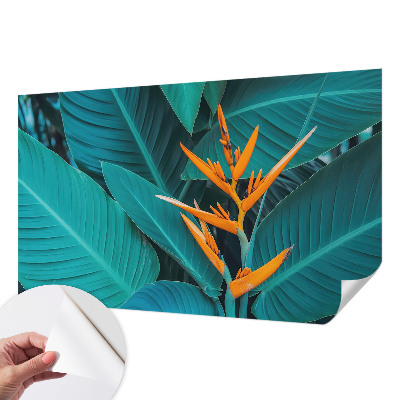 Papel de parede autocolante para quarto Flores folhosas