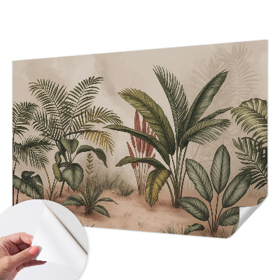 Papel de parede para criança com motivo vegetal