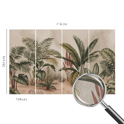 Papel de parede para criança motivo vegetal