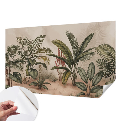 Papel de parede para criança motivo vegetal