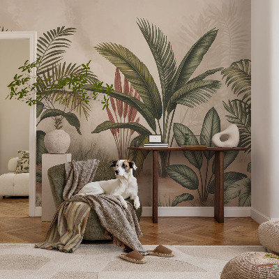 Papel de parede para criança motivo vegetal