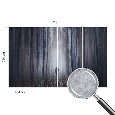 Papel de parede autocolante para quarto Silêncio da floresta