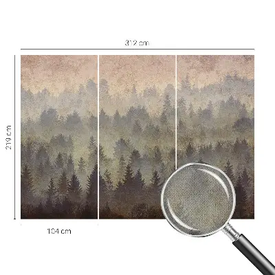 Papel de parede para criança com estampa Névoa da Floresta