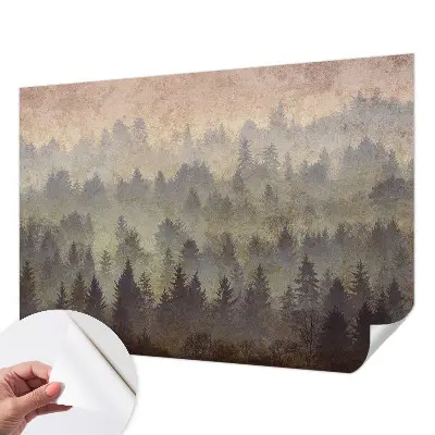 Papel de parede para criança com estampa Névoa da Floresta