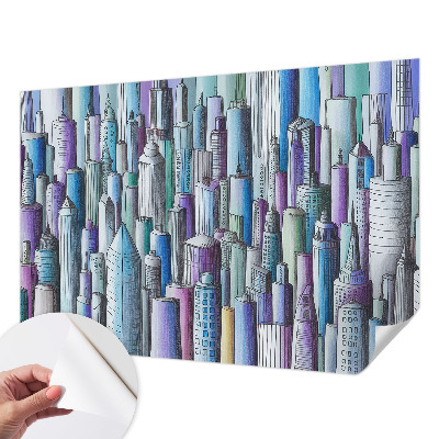 Papel de parede infantil Arranha-céus da cidade
