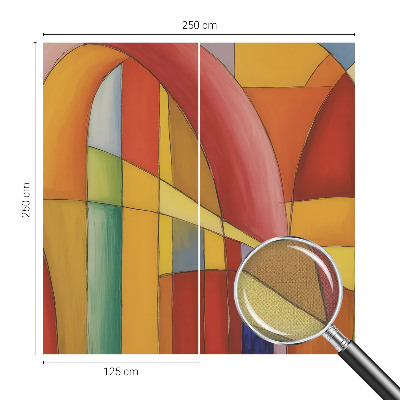 Papel de parede autocolante para sala com estampa de formas de energia