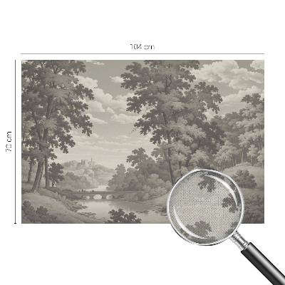 Papel de parede autocolante Castelo e ponte