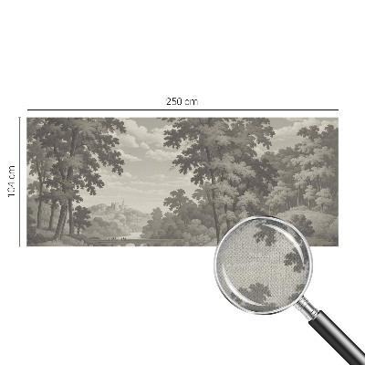 Papel de parede autocolante Castelo e ponte