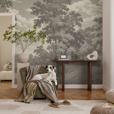 Papel de parede autocolante Castelo e ponte