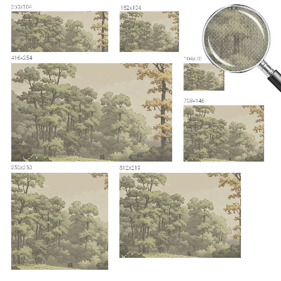 Papel de parede 3D Idílio na floresta