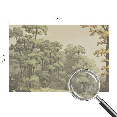 Papel de parede 3D Idílio na floresta