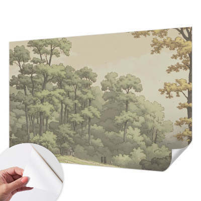 Papel de parede 3D Idílio na floresta