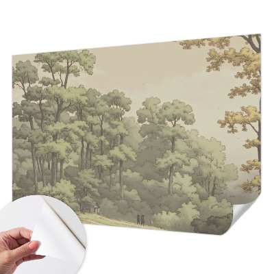 Papel de parede 3D Idílio na floresta