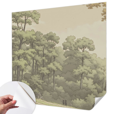 Papel de parede 3D Idílio na floresta