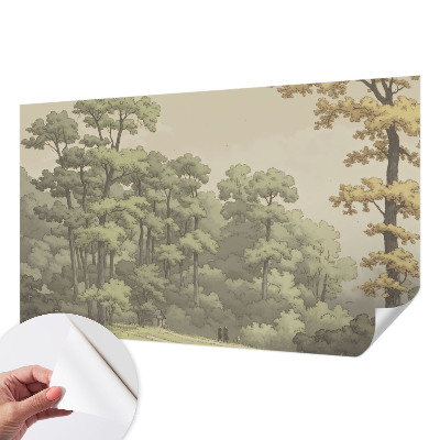 Papel de parede 3D Idílio na floresta