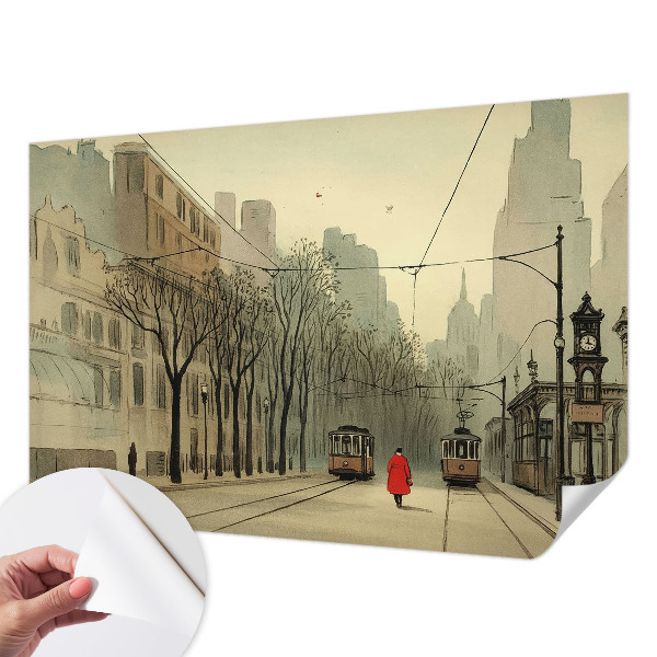 Papel de parede infantil Simetria urbana