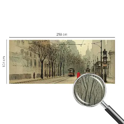 Papel de parede infantil com estampa 'Simetria urbana' para quarto infantil