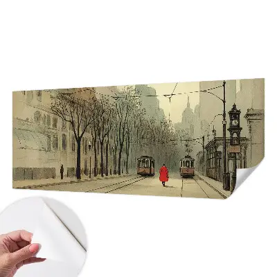 Papel de parede infantil com estampa 'Simetria urbana' para quarto infantil
