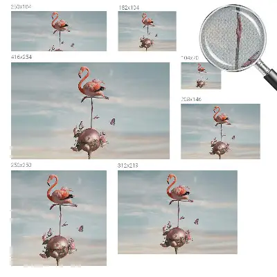 Papel de parede para criança com estampa de flamingo elegante