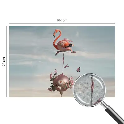 Papel de parede para criança com estampa de flamingo elegante