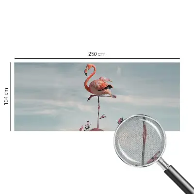 Papel de parede para criança com estampa de flamingo elegante