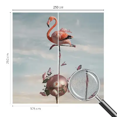 Papel de parede para criança com estampa de flamingo elegante