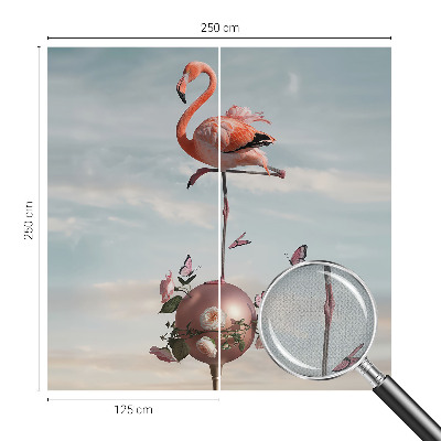 Papel de parede para criança flamingo elegante