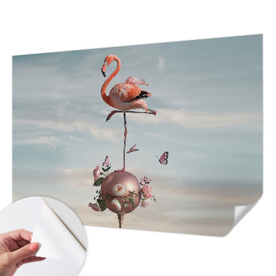 Papel de parede para criança flamingo elegante