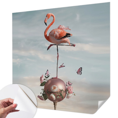 Papel de parede para criança flamingo elegante