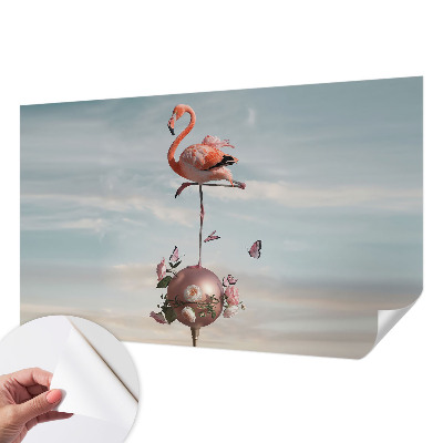 Papel de parede para criança flamingo elegante
