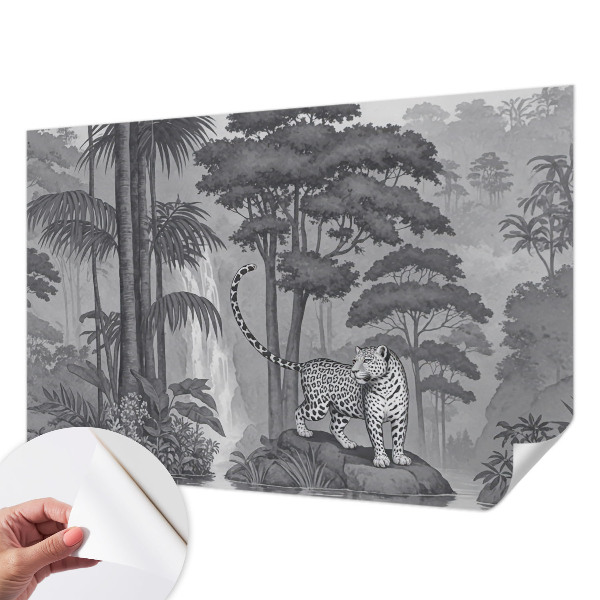 Papel de parede 3D selva tropical