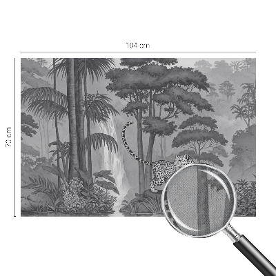 Papel de parede 3D selva tropical