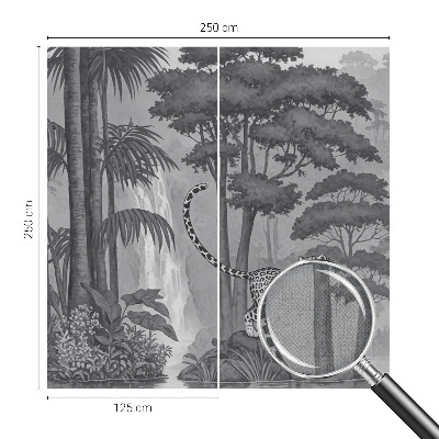 Papel de parede 3D selva tropical