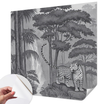 Papel de parede 3D selva tropical