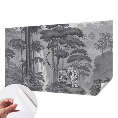 Papel de parede 3D selva tropical