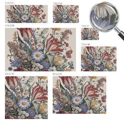 Papel de parede autocolante para sala Buquê de flores