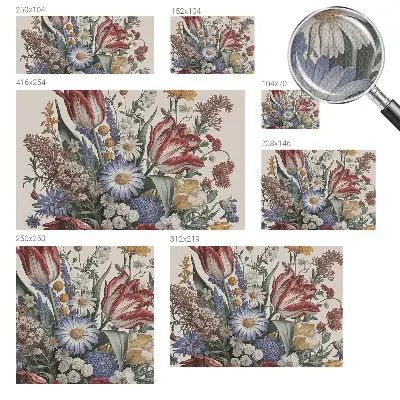 Papel de parede autocolante para sala com estampa de buquê de flores