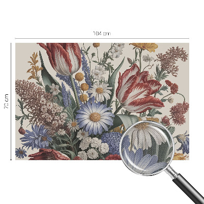 Papel de parede autocolante para sala Buquê de flores