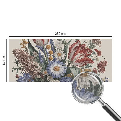 Papel de parede autocolante para sala Buquê de flores