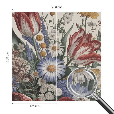 Papel de parede autocolante para sala Buquê de flores
