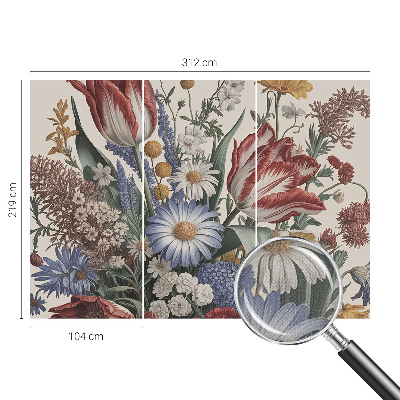 Papel de parede autocolante para sala Buquê de flores