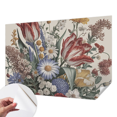 Papel de parede autocolante para sala Buquê de flores