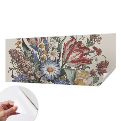 Papel de parede autocolante para sala Buquê de flores