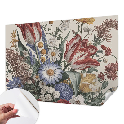 Papel de parede autocolante para sala Buquê de flores